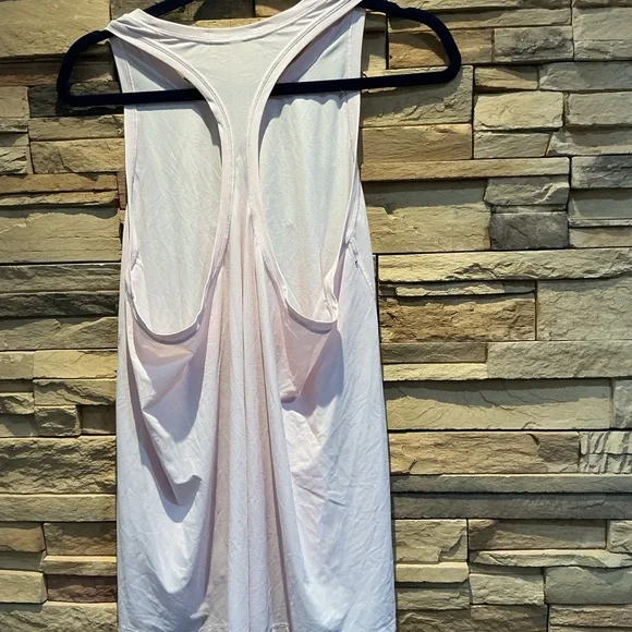 Light Pink Athleta Long Tank Top Size Large - Picture 3 of 4